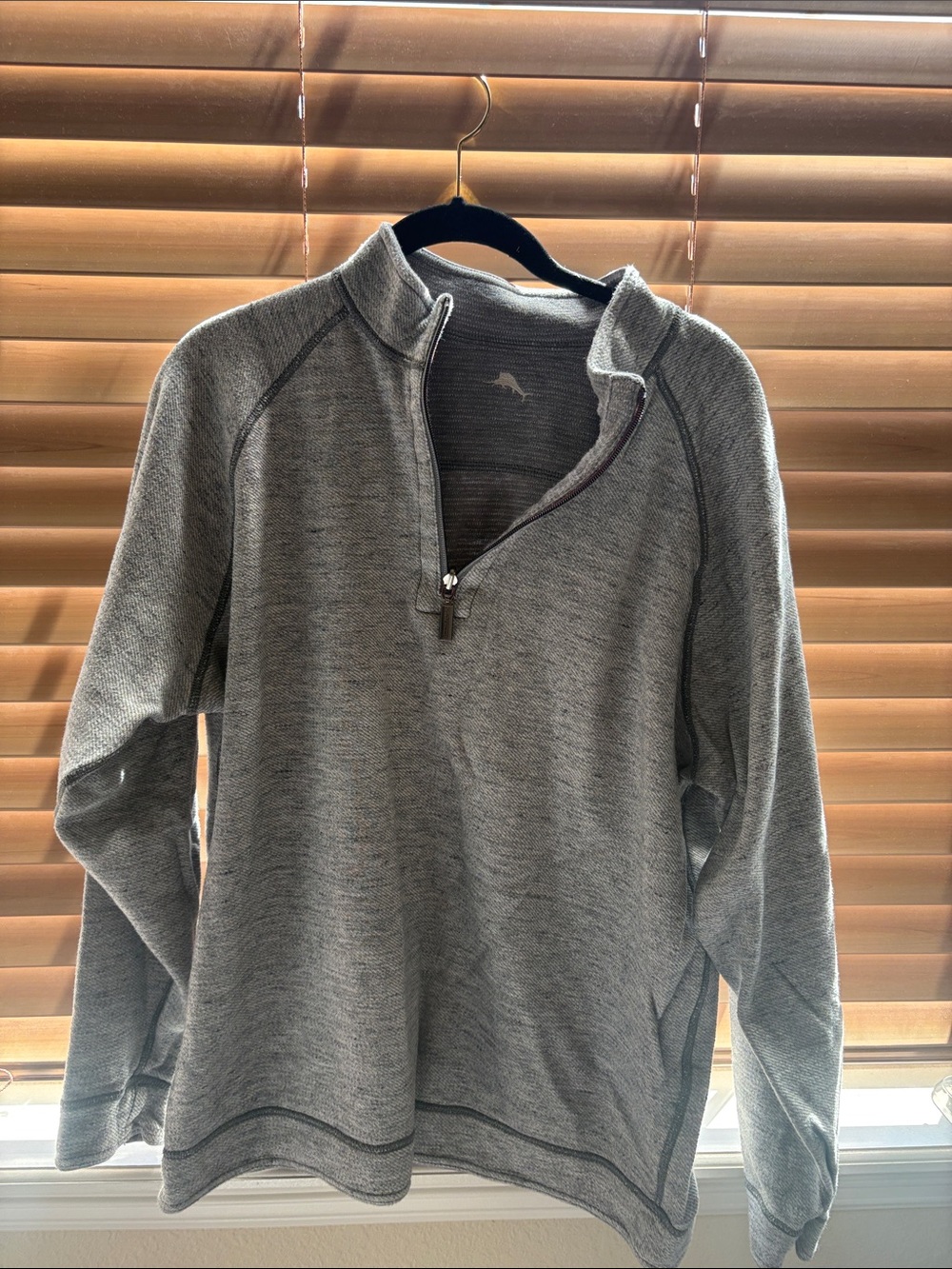 Tommy Bahama Gray Half-Zip Men’s Sweater